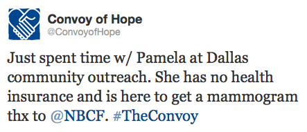 Bringing Help To Women in Dallas with Convoy of Hope